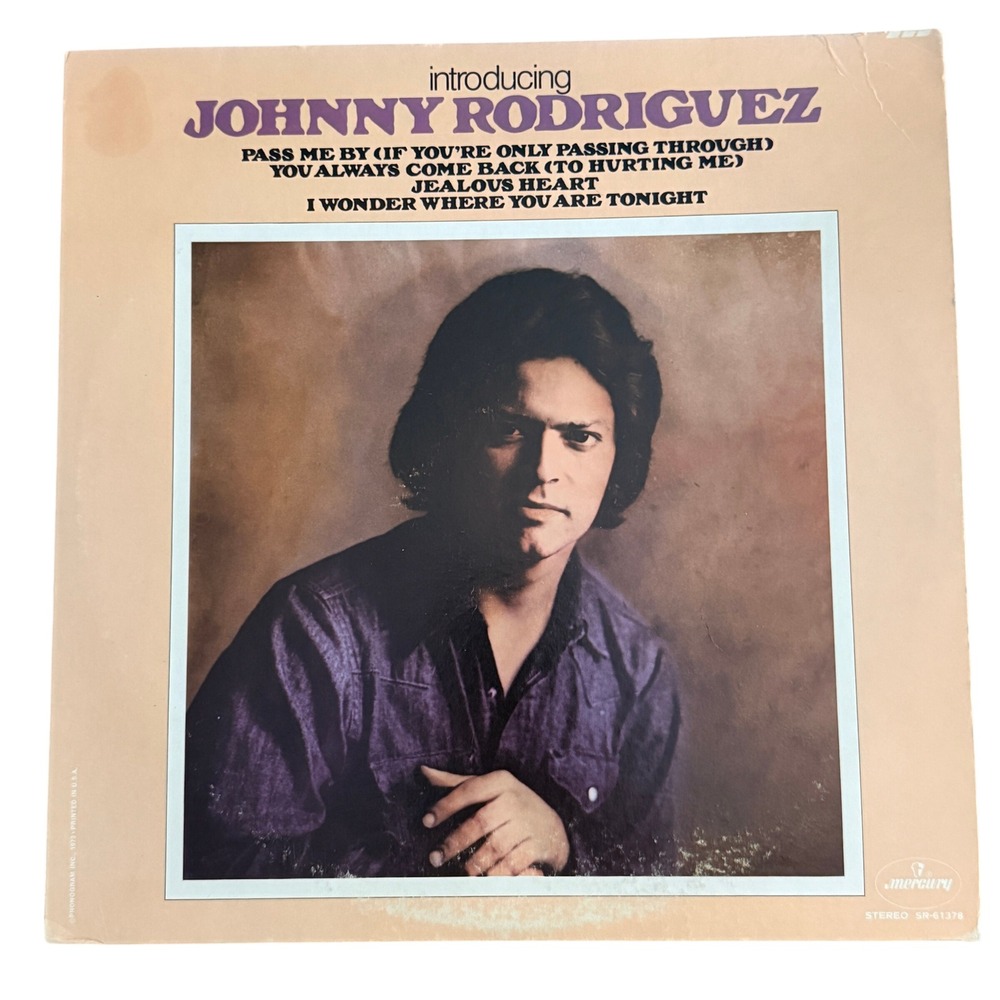 Mercury Johnny Rodriguez Introducing Debut Album 12in Vinyl LP‎ Country 1973